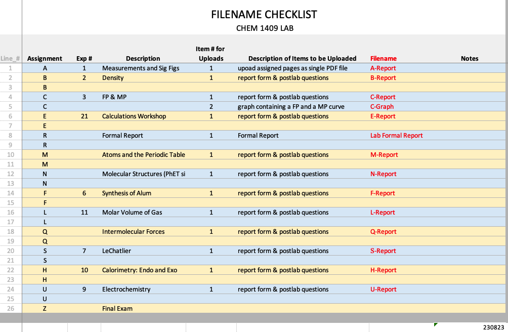 Lecture Schedule