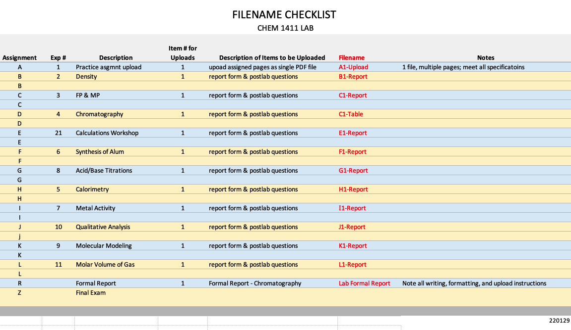 Lecture Schedule
